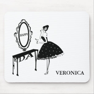 Mousepad Ilustração de Moda de Sexta-Feira Feliz