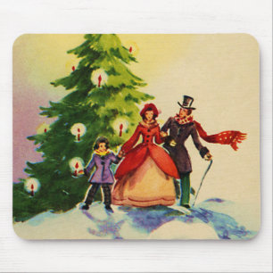 Mousepad Ilustração de Natal no estilo Dickens