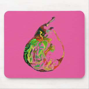 Mousepad Ilustração de pop de de fruta de pintura de pera