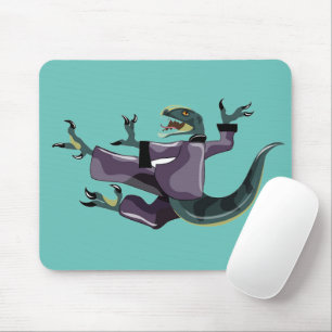 Mousepad Ilustração De Um Caratê De Execução De Raptor.