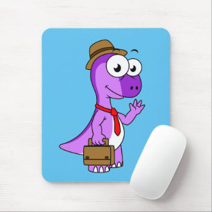 Mousepad Ilustração De Um Empresário Paquicéfalossauro.