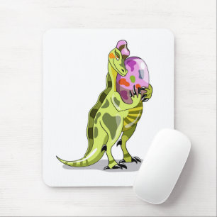 Mousepad Ilustração De Um Lambeossauro Que Detém Um Ovo.