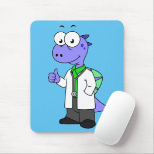 Mousepad Ilustração De Um Médico Espinossauro.