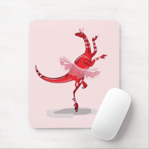 Mousepad Ilustração De Um Raptor De Ballerina.