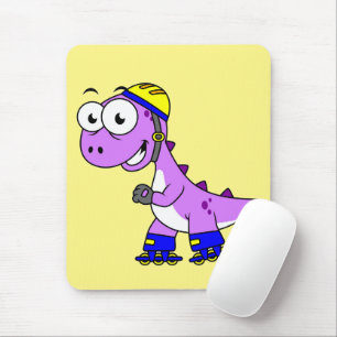 Mousepad Ilustração De Um Tyrannosaurus Rex De Pé.