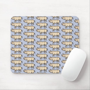 Mousepad Ilustração de Vintagem de Porte de Porco Antiguo