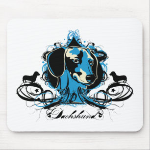 Mousepad Ilustração do cão de Projekt do Dachshund