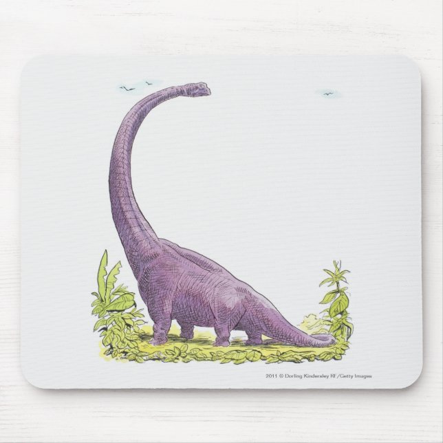 Mousepad Ilustração do dinossauro de Giraffatitan (Frente)
