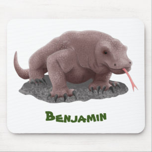 Mousepad Ilustração do dragão Komodo
