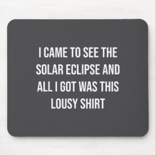 Mousepad Ilustração do Eclipse Solar Total de 8 de Abril