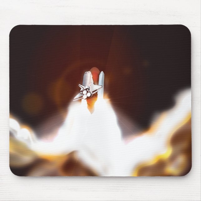 Mousepad Ilustração do Lançamento Noturno do Shuttle do Esp (Frente)