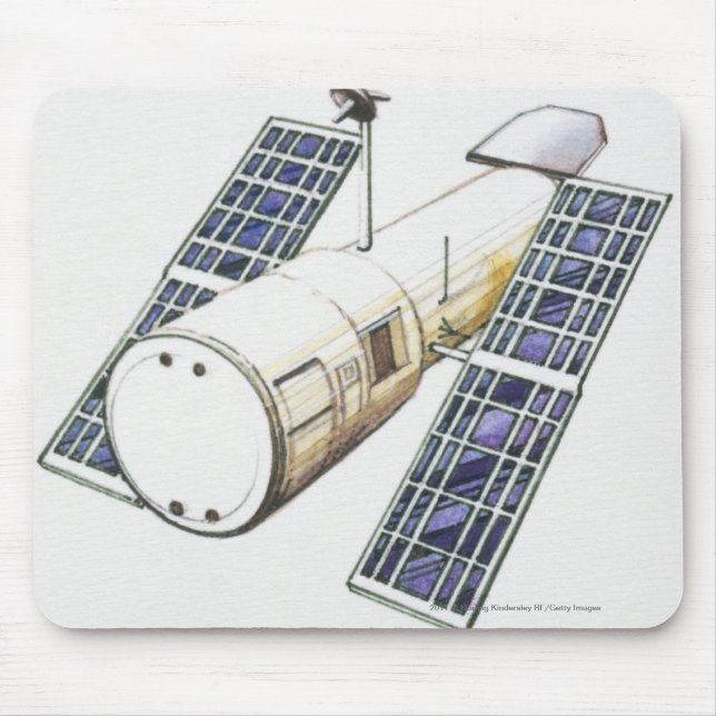 Mousepad Ilustração do satélite usada detectando (Frente)