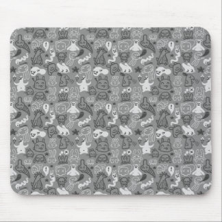 Mousepad ilustração do teste padrão dos doodles