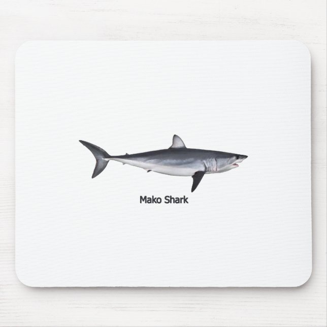 Mousepad Ilustração do tubarão de Mako de Shortfin (Frente)