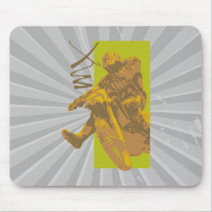 Mousepad ilustração do vetor de lama de moto de sujeira