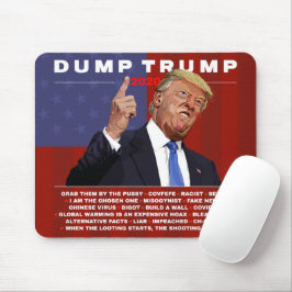 Mousepad Ilustração Dump Trump 2020