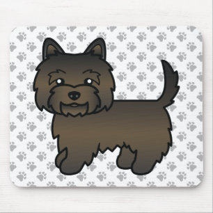 Mousepad Ilustração e patas do Cairn Terrier Cairn