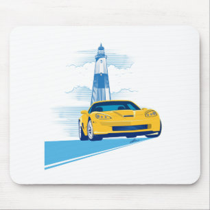 Mousepad Ilustração Elegante Vette Cruise