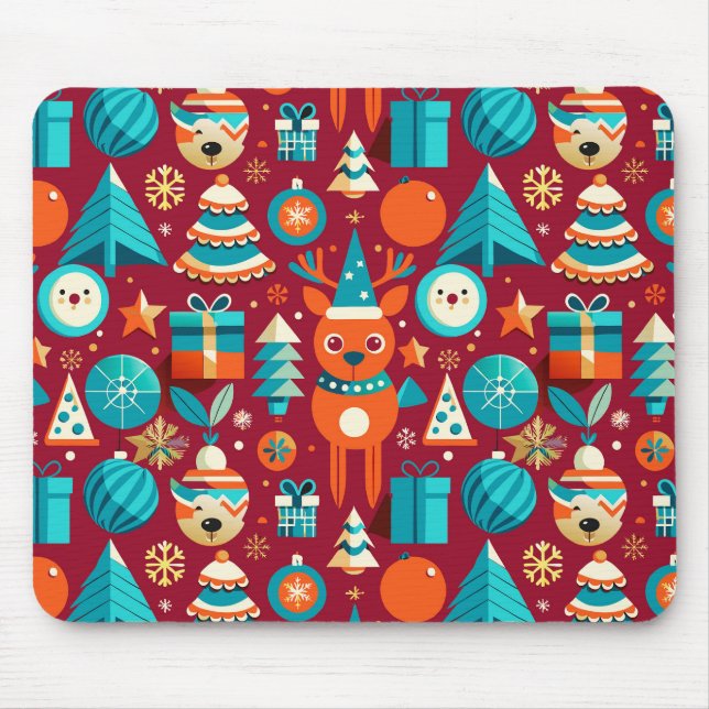Mousepad Ilustração festiva (Frente)