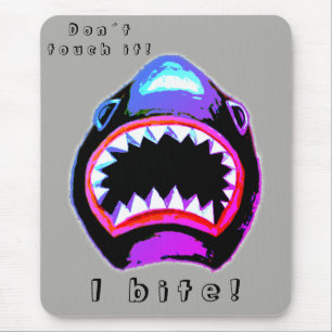 Mousepad Ilustração Púrpura Cor de Água do Tubarão