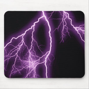 Mousepad Ilustração roxa do relâmpago