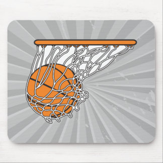 Mousepad ilustração vetorial de bola de basquete passando p