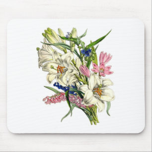 Mousepad Ilustrações de Botânica Vintage