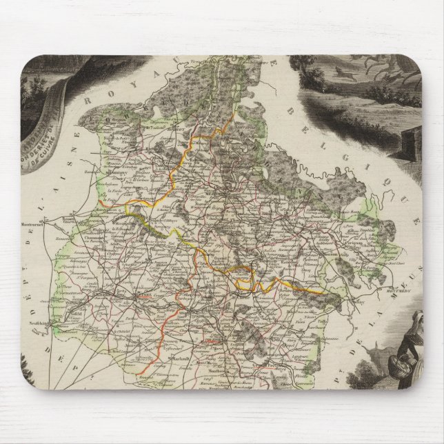 Mousepad Ilustrações de margem (Frente)