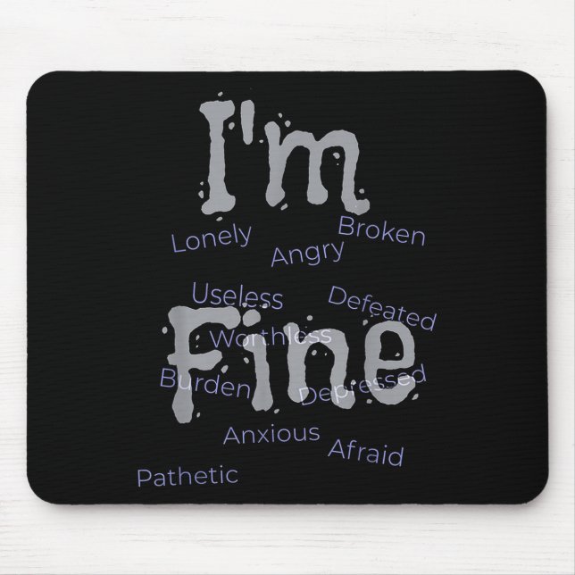 Mousepad Im Informação Sobre A Prevenção Contra O Suicídio (Frente)