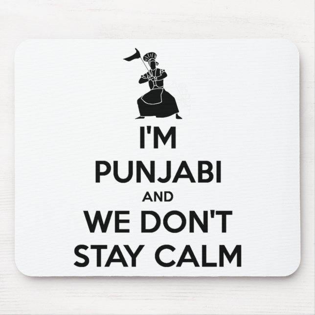 Mousepad Im Punjabi And We Dont Keep Calm Baby  (Frente)