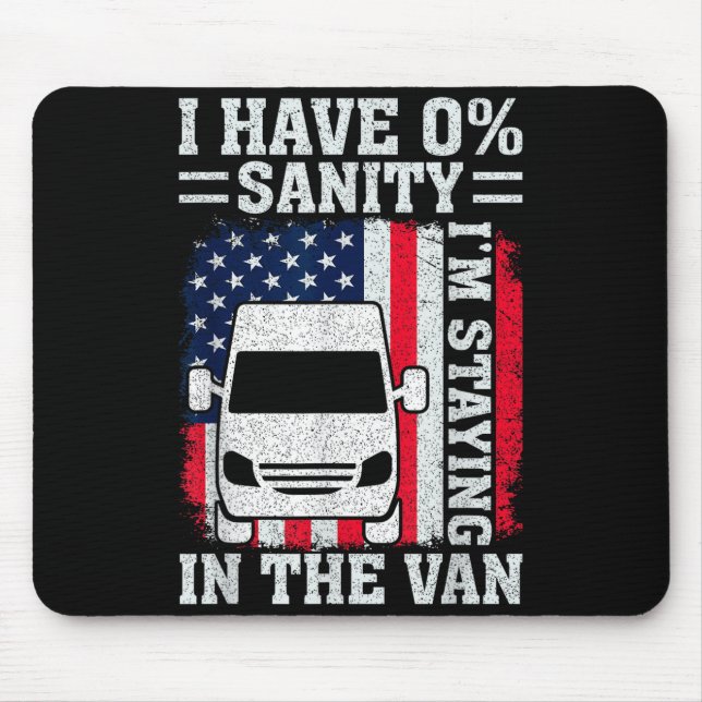 Mousepad I'm Staying In Tha Van Phasmophobia Funny Man Wome (Frente)