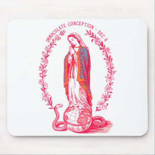 Mousepad Imaculada Conceição 8 de dezembro Virgem Maria Cat