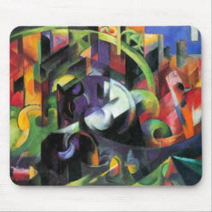 Mousepad Imagem com Gado por Franz Marc, Arte Antiga
