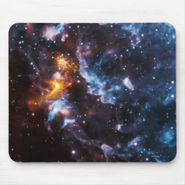 Mousepad Imagem da galáxia da estrela de nêutron do pulsar (Frente)
