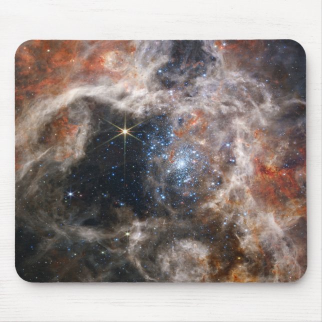 Mousepad Imagem da Nebula Tarantula do JWST (Frente)
