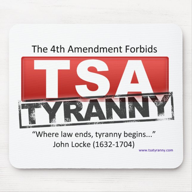 Mousepad Imagem da tirania de Zazzle TSA (Frente)