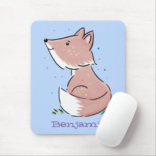 Mousepad Imagem de desenho animado da raposa bebê