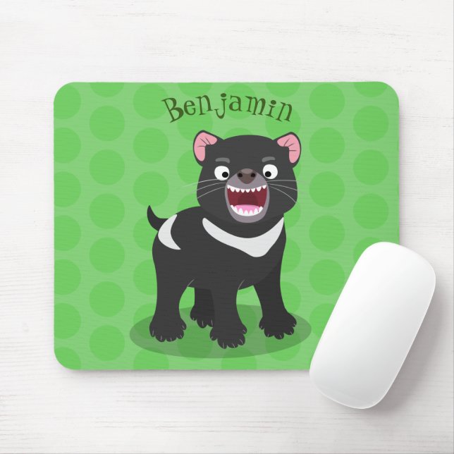 Mousepad Imagem de desenho animado do demônio da Tasmânia,  (Com mouse)