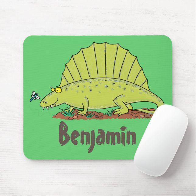 Mousepad Imagem de desenho animado verde-claro (Com mouse)