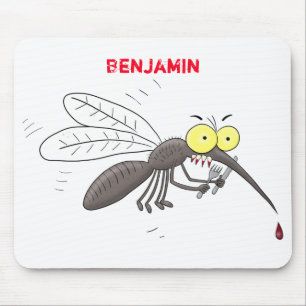 Mousepad Imagem de desenhos animados de insetos curiosos