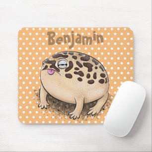 Mousepad Imagem de desenhos animados sobre sapos de chuva n
