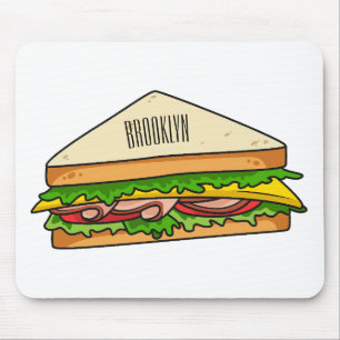 Mousepad Imagem de desenhos em Sandwich