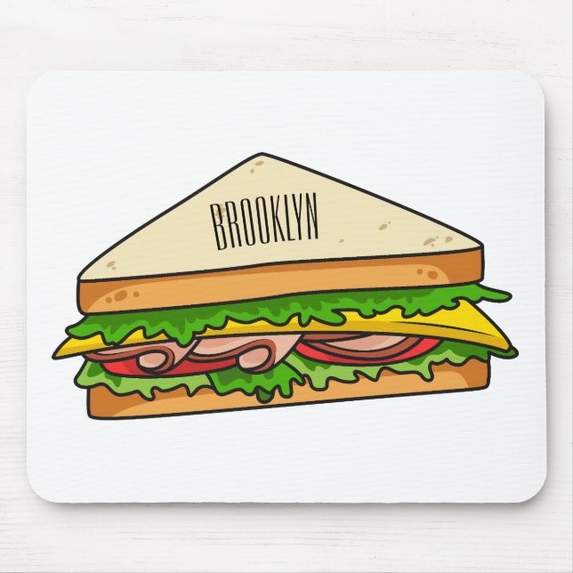 Mousepad Imagem de desenhos em Sandwich (Frente)