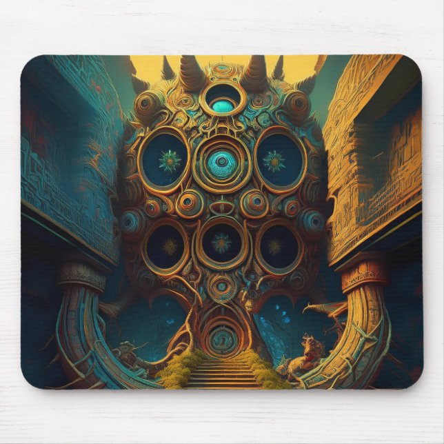 Mousepad Imagem de Fantasia: Entrada para Câmara Misteriosa (Frente)