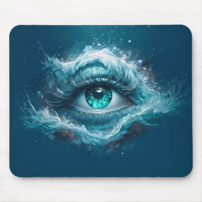 Mousepad Imagem de Fantasia - Olhos Azuis Antigos (Frente)