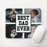 Mousepad Imagem de Foto Personalizada do Melhor Pai Branco<br><div class="desc">Este é o melhor Pai branco preto - um teclado de mouse personalizado com foto!</div>