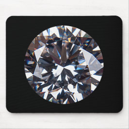 Mousepad Imagem de Gem de Diamante Elegante Facultada
