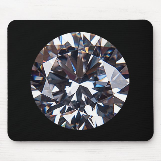 Mousepad Imagem de Gem de Diamante Elegante Facultada (Frente)