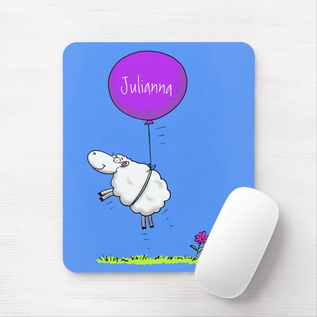 Mousepad Imagem de humor de desenho animado de balão de ove (Com mouse)