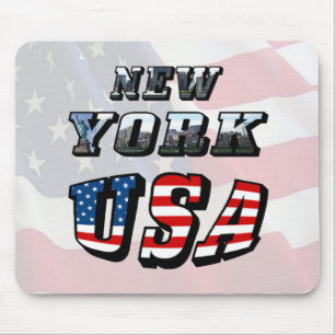 Mousepad Imagem de Nova York e texto dos EUA